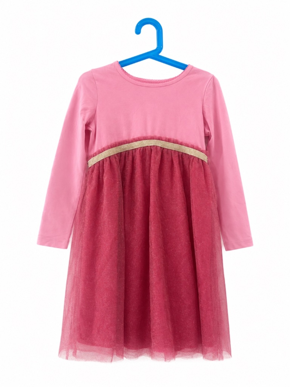 Girls Pink Sparkle Tulle Dress